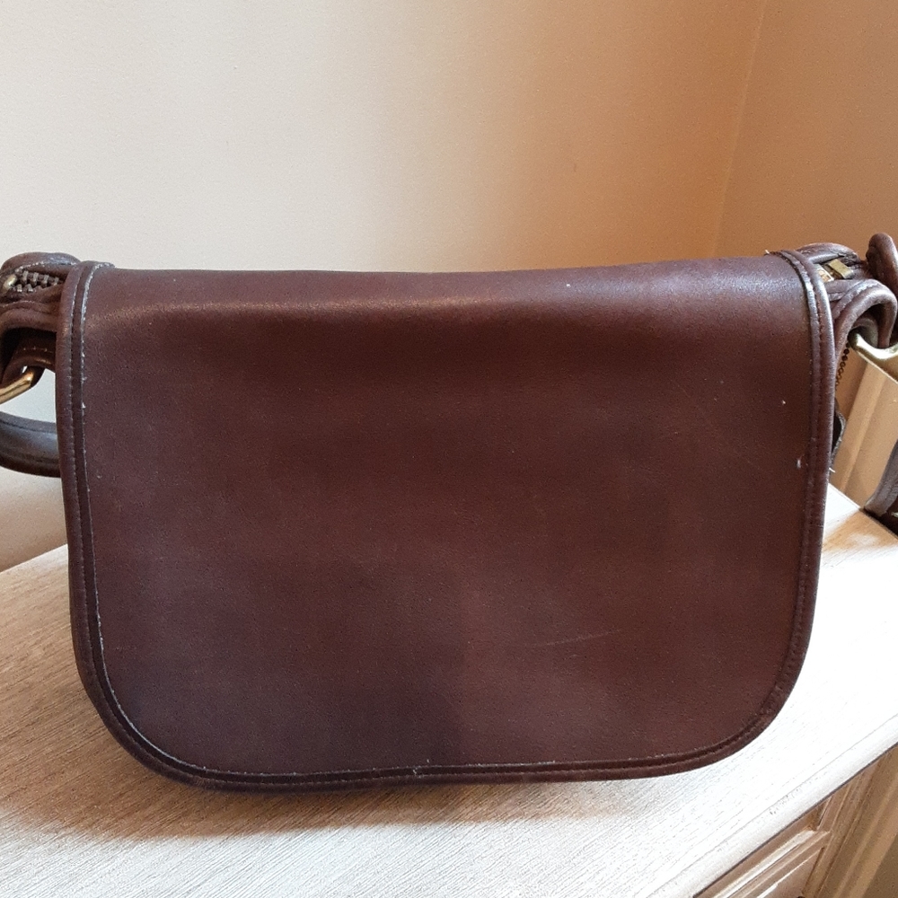 Coach brown leather purse for women authentic